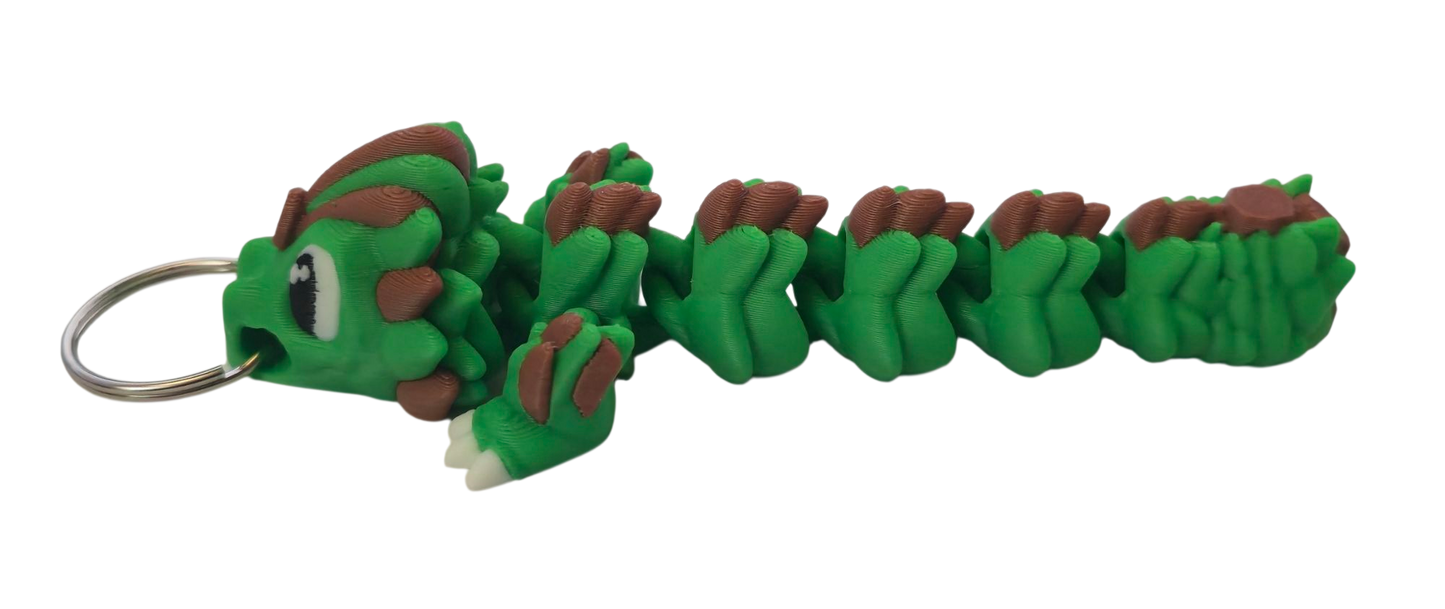 Baby Dragon Flexi Keychain (4 color)